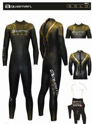 Aquaman Gold Triathlon Wetsuit Worldchampion Vincent Luis 2019